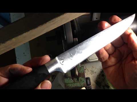 Видео: Приспособление для заточки кухонных ножей на электроточиле