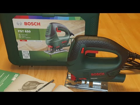 Видео: 4К 60fps Обзор Bosch PST 650 + Чемодан / Распаковка электрического лобзика Бош  PST650.