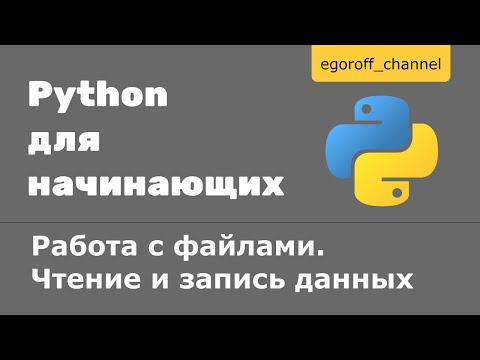 Видео: Работа с файлами в Python. Чтение и запись данных