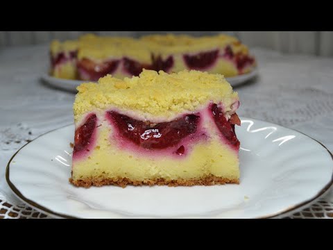 Видео: НЕМЕЦКИЙ  ПИРОГ С ТВОРОЖНОЙ ЗАЛИВКОЙ❤️ СОЧНЫМИ СЛИВАМИ