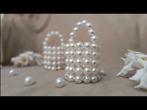 Видео: Мини-спортивная сумка с жемчугом | #сделай сам #сумка #сумка #влог #бусина #мини