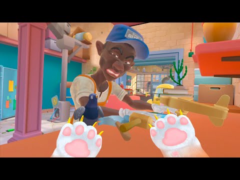 Видео: КОТ ВЫПОЛНЯЕТ ЗАДАНИЯ В ГАРАЖЕ - I AM CAT VR