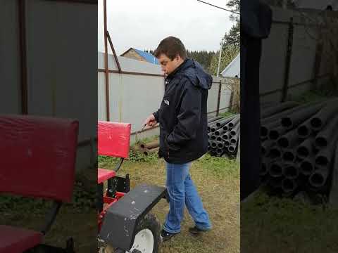Видео: Купили мотоблок Штенли 1900 с задним адаптером, первое знакомство.