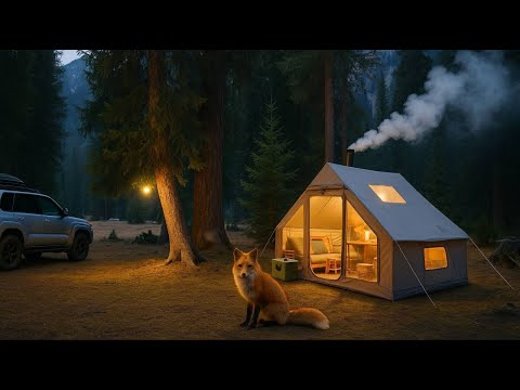 Видео: ТЁПЛАЯ НОЧЬ В ГОРАХ И НЕОЖИДАННАЯ ВСТРЕЧА