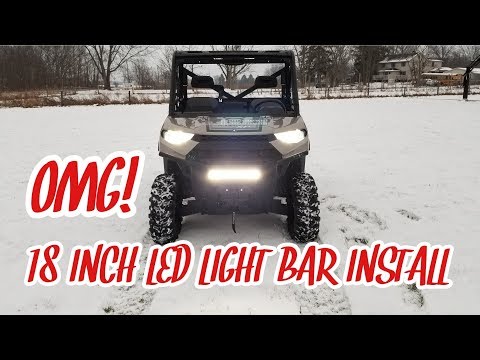 Видео: Установка светодиодной балки POLARIS RANGER XP 1000 2018 года