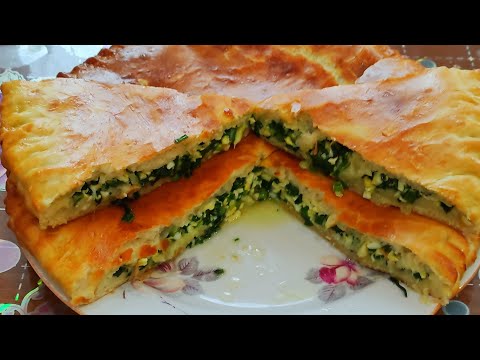 Видео: Пирог с зеленым луком + супер тесто на майонезе.