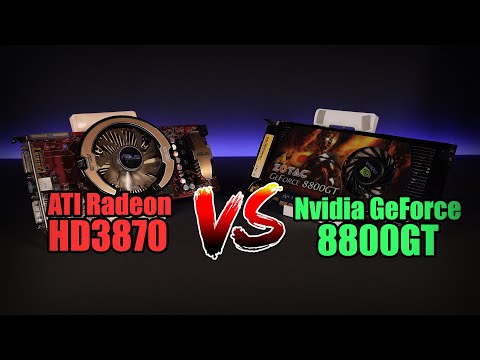 Видео: ATI Radeon HD3870 VS Nvidia GeForce 8800GT, битва титанів з 2007 року