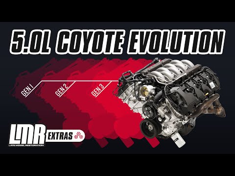 Видео: Эволюция двигателя Mustang 5.0L Coyote | Поколение 1, Поколение 2 и Поколение 3