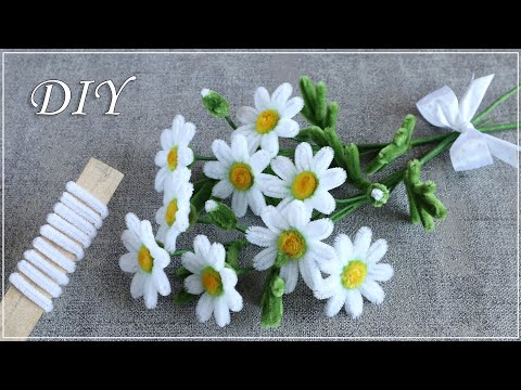 Видео: 🌼🌼 Chamomile Flowers DIY 🌼 Прекрасный букет Ромашек из синельной проволоки