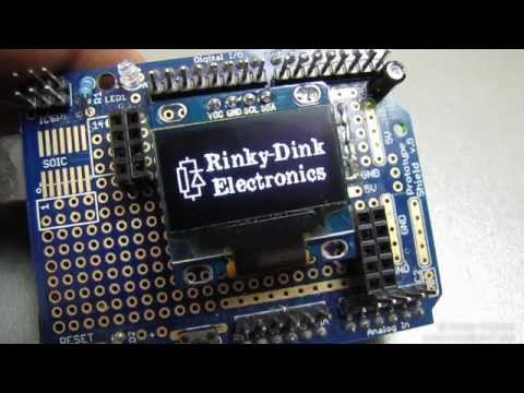 Видео: Пример работы с OLED LCD Display Module I2C 0.96 в среде Arduino