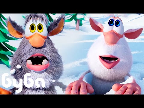 Видео: Буба 🙂 Зимние приключения ❄️ НОВАЯ СЕРИЯ ☃️ Сборник веселых мультфильмов 🔥 Мультики