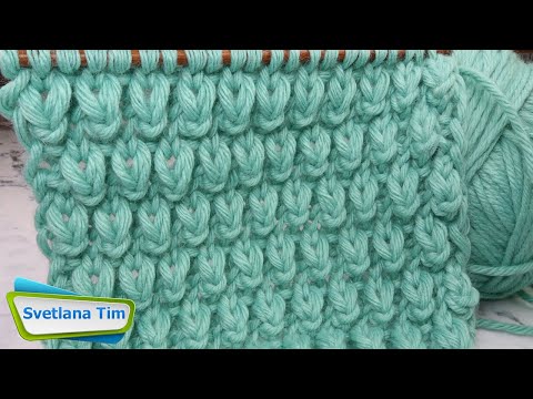 Видео: УЗОРЫ ВЯЗАНИЕ СПИЦАМИ. УЗОР Очень Теплый и Объемный № 585