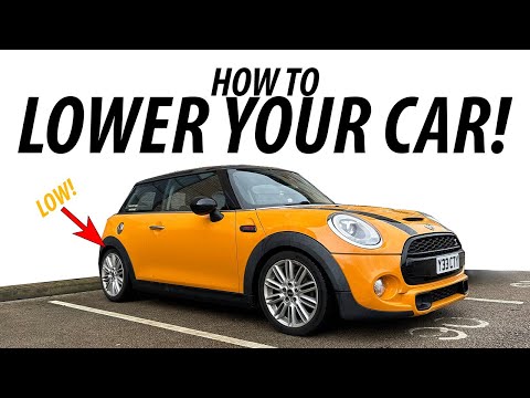 Видео: Как опустить автомобиль! Установка пружин H&R 30 мм для занижения подвески Mini Cooper S