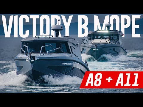 Видео: Наши Катера ВИКТОРИ A8 и A11: Испытание МОРЕМ. Жесткий тест во Владивостоке с «Водником»