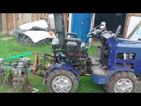 Видео: Роторный плуг для минитрактора