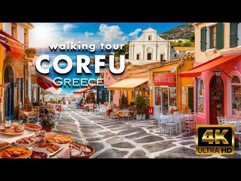 Видео: Исследуем Корфу [4K] Райский остров Греции 🇬🇷✨Волшебная прогулка по старому городу Корфу 🏛️