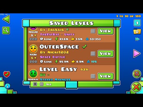 Видео: прохожу все залайканые уровни в гд!!