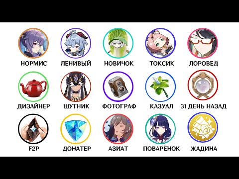 Видео: Все типы игроков Геншина за 8 минут