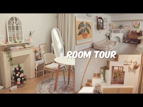 Видео: SUB)ROOM TOUR🏡white wood interior 1st floor🌈2 этаж как в сказке| Корея