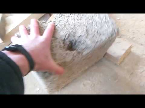 Видео: Перекрытие из арболита.Страшное видео часть1. Проверка перекрытия и блока на прочность.