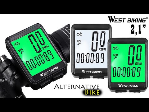 Видео: Беспроводной велокомпьютер West Biking 2.1" за 12$ с Алиэкспресс