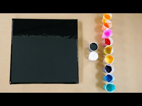 Видео: как покрасить разноцветную жеоду - акриловая жидкая живопись