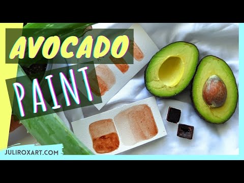 Видео: КРАСКА ИЗ АВОКАДО?! Делаем акварель из авокадо