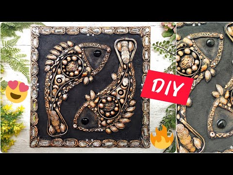 Видео: ИЗ ХЛАМА-ЧУДЕСНОЕ ПАННО С РЫБКАМИ/ #diy #творчество #handemade