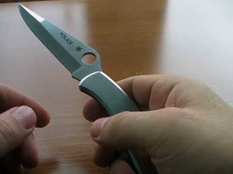 Видео: Сравнение Spyderco Police (C07P) и Spyderco Police 4 (C07GP4)