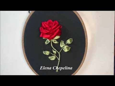 Видео: Роза из атласной ленты. Мастер класс для начинающих. Быстро и легко!