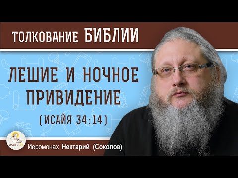 Видео: ЛЕШИЕ И НОЧНОЕ ПРИВИДЕНИЕ (Ис. 34:14). Иеромонах Нектарий (Соколов)