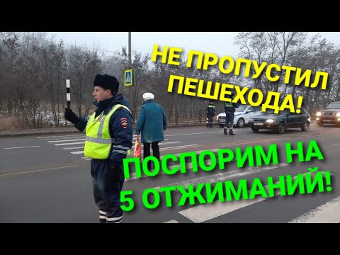 Видео: Разговор с ДПС. Не пропустил пешехода!!! РАЗВОД!