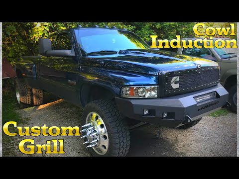 Видео: Установка капота и решетки радиатора NASTY Cowl Induction и Custom Grill — Dodge Cummins 2-го пок...