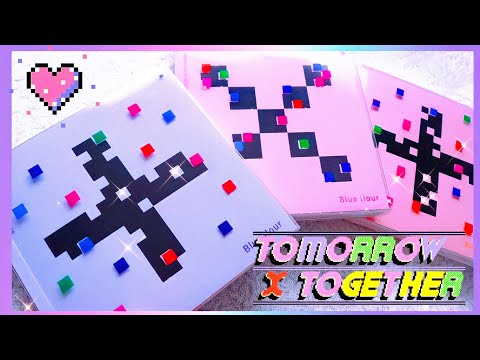 Видео: РАСПАКОВКА АЛЬБОМОВ TXT 3rd Mini Album Minisode 1: Blue Hour (R, AR & VR Ver.)