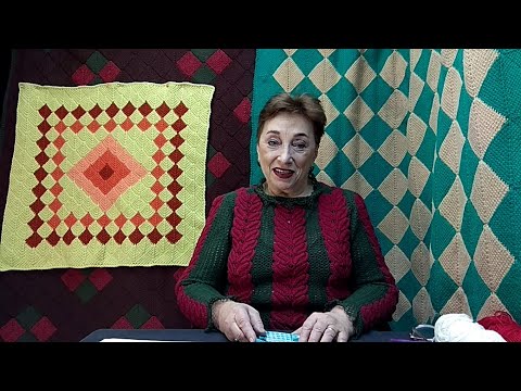 Видео: Пледик "Кубик Рубика". Мастер-класс по вязанию крючком от О. С. Литвиной.