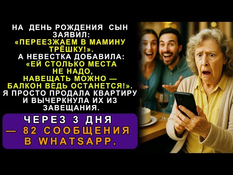 Видео: Они Решили Забрать Мою Квартиру, Пока Я Жива — Тогда Я Сделала То, О Чём Они Пожалеют Навсегда...