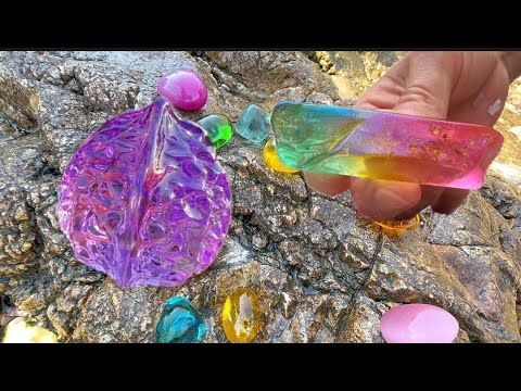 Видео: Гигантская морская жемчужница с растущим внутри аметистовым орехом