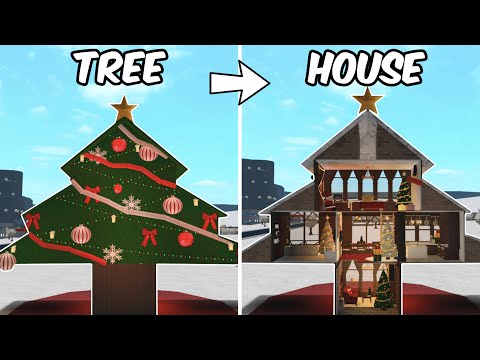 Видео: ПРЕВРАЩЕНИЕ РОЖДЕСТВЕНСКОЙ ЕЛКИ В ДОМ В БЛОКСБУРГЕ