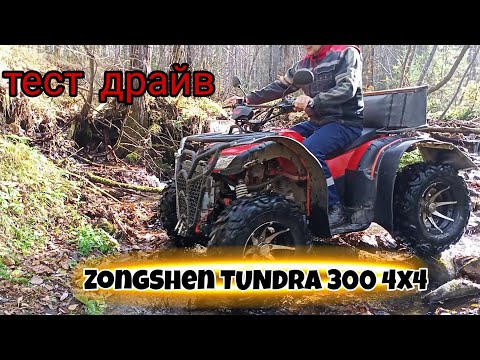 Видео: тест драйв по грязи и лесу / доработки / Zongshen Tundra Lux 4x4 2023 (Grizzly 300cc 4WD) / обзор