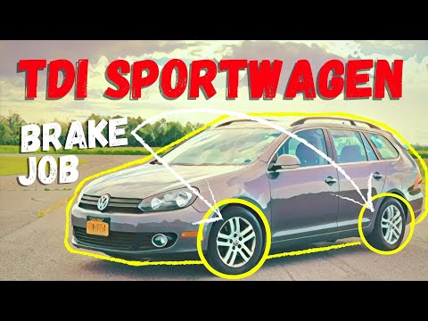 Видео: MK6 Jetta Sportwagen TDI Колодки и роторы Как установить