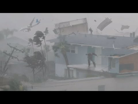 Видео: Ураган Милтон! Самые страшные моменты торнадо, когда-либо снятые на камеру! Флорида, США