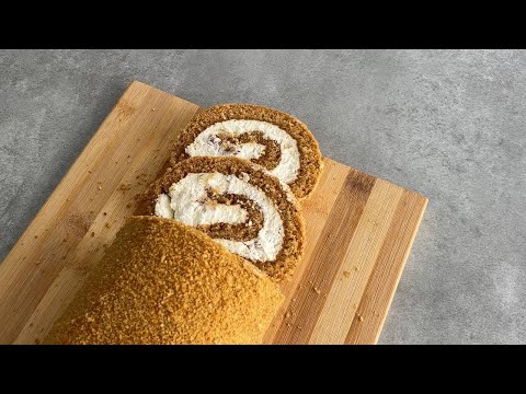 Видео: МЕДОВИК ЗА 15 ХВ🔥 | Медовий рулет зі сметанним кремом!