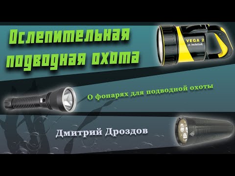 Видео: О фонарях для подводной охоты. D170, Ferei W155, Vega