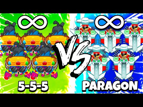 Видео: Бесконечный 5-5-5 Crosspath против неограниченного количества Paragons (модифицированный BTD 6)