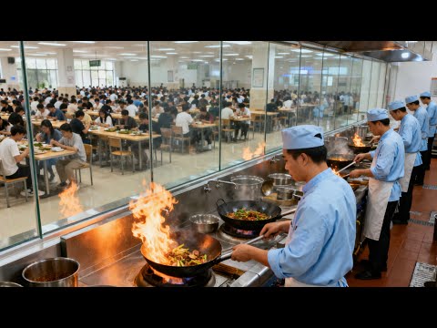 Видео: Крупнейший в Китае ресторан, предлагающий жареную курицу и восхитительные деликатесы.