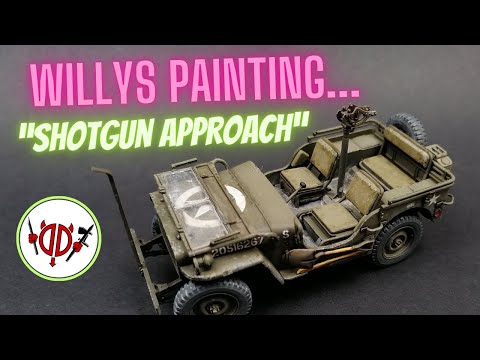 Видео: ЛЕГКАЯ ПОКРАСКА И СОВЕЗОРОВКА Willys MB JEEP (1/35, Tamiya)