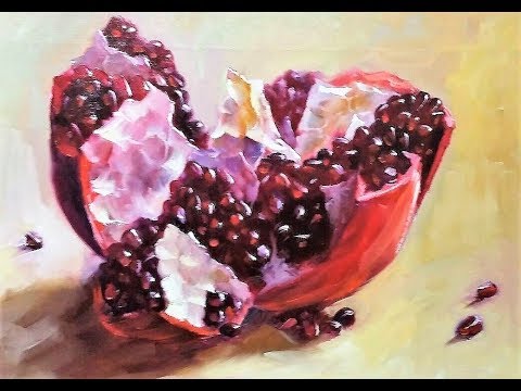Видео: 🔝 ХуДоЖнИкИ Живопись маслом / Картина Гранат / Вугар Мамедов