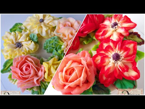 Видео: 3 часть. Вебинар по кремовой флористике