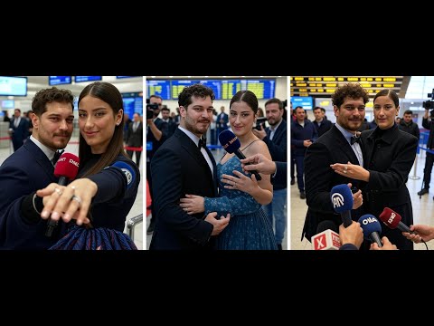 Видео: Они показали кольца на пальцах ожидавшим их журналистам.