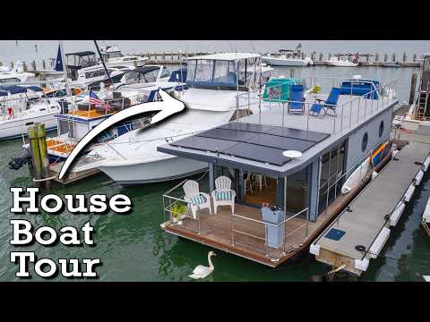 Видео: Мы живём в плавучем доме. Вот как это выглядит на самом деле